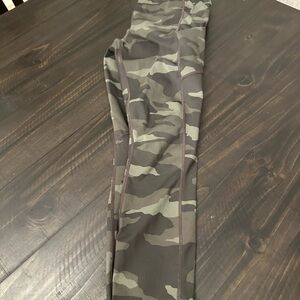 Athleta Olive Camouflage Leggings